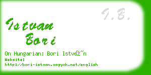 istvan bori business card